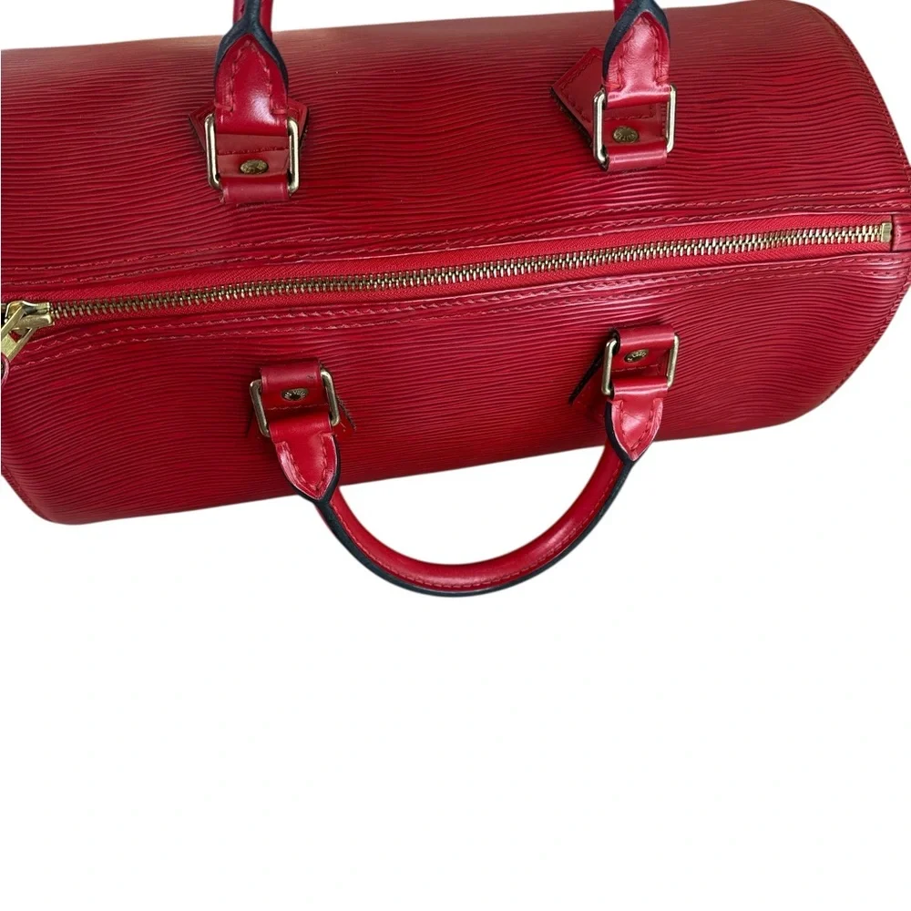Louis Vuitton Epi Red satchel speedy 35 Handbag - Picture 7 of 10
